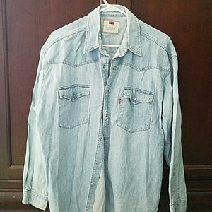 Levi's denim long sleeved shirt